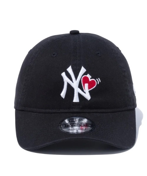 NEW ERA/ニューエラ キャップ 9THIRTY With Heart ニューヨーク・ヤンキース ブラック 13328412(BLK-F)