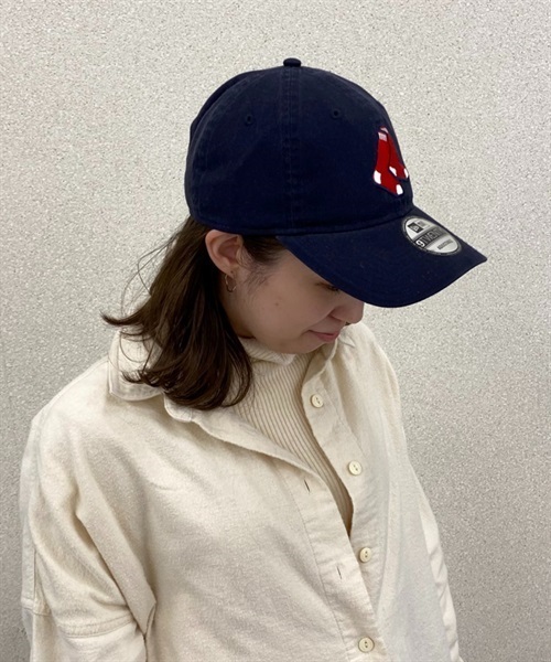 NEW ERA/ニューエラ キャップ 9TWENTY クロスストラップ ボストン・レッドソックス  13731675(NVY-F)