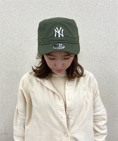 ホワイトワークキャップ アンカー付き NEW ERA/ニューエラ キャップ ワークキャップ WM-01