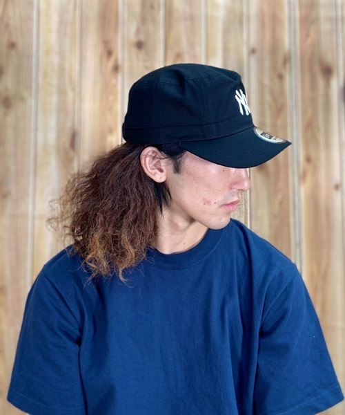 NEW ERA/ニューエラ キャップ ワークキャップ WM-01アジャスタブル ニューヨークヤンキース 13750537(BLK-F)