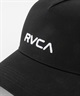 RVCA/ルーカ RECESSION TRUCKER キャップ 帽子 フリーサイズ メッシュ BE041-913(BLK-FREE)