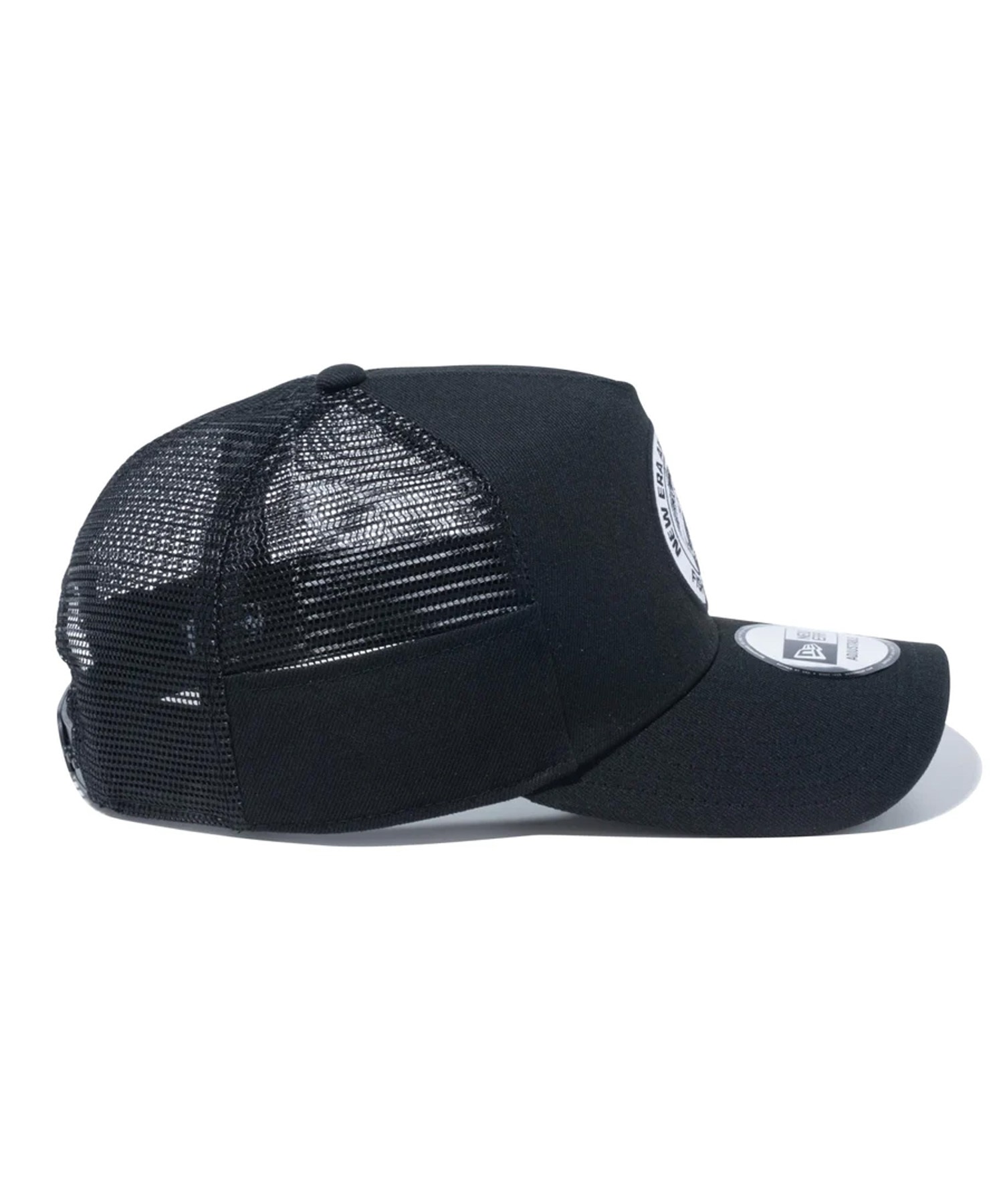 NEW ERA/ニューエラ 9FORTY A-Frame トラッカー New Era Angler's Club ブラックバス ブラック キャップ 帽子 14110112(BLK-FREE)