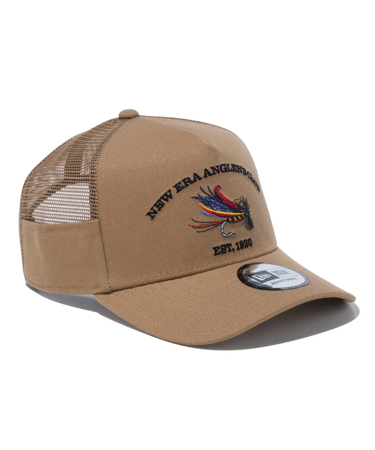 NEW ERA/ニューエラ 9FORTY A-Frame トラッカー New Era Angler's Club フライ カーキ キャップ 帽子 14110109(KHA-FREE)