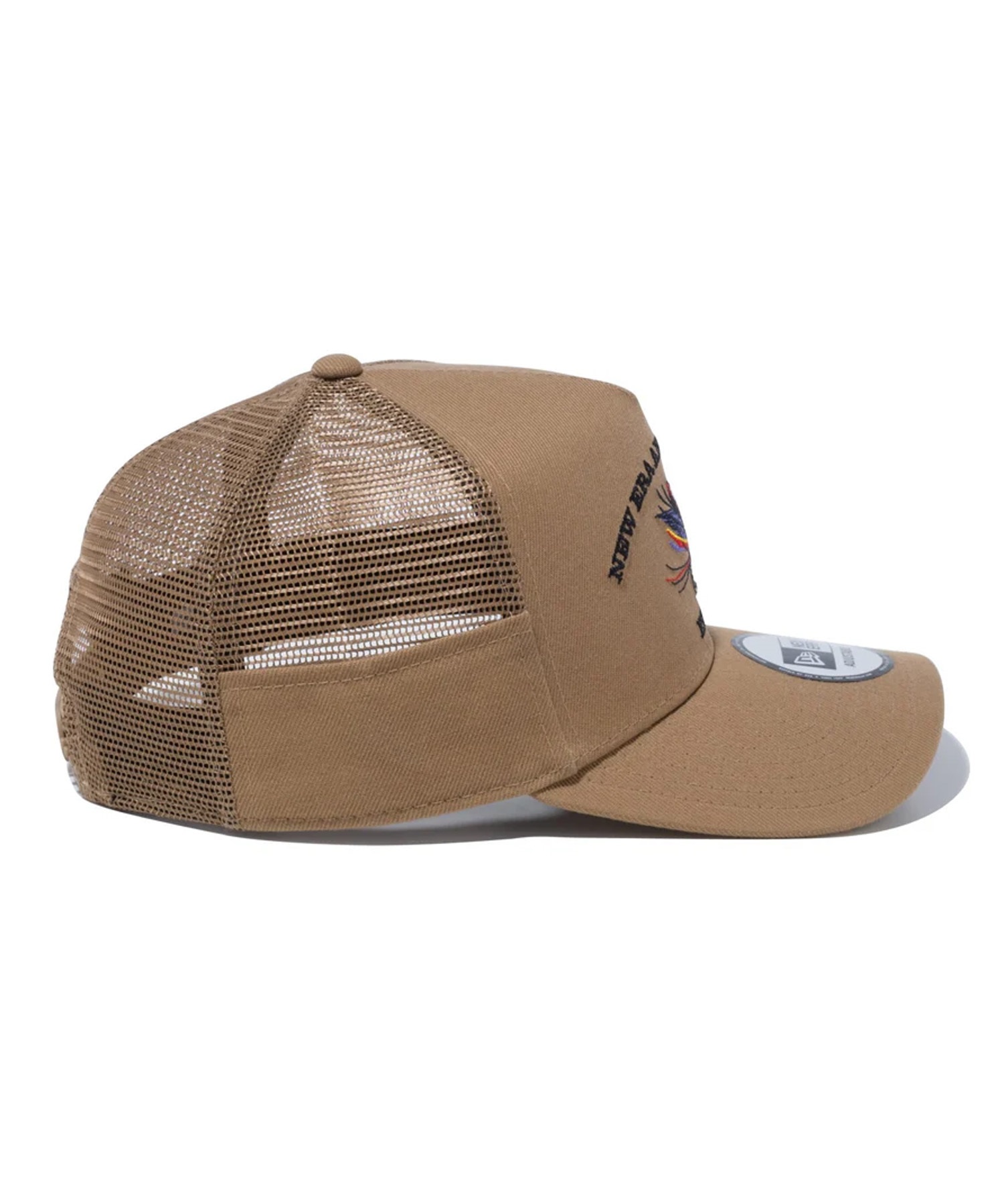 NEW ERA/ニューエラ 9FORTY A-Frame トラッカー New Era Angler's Club フライ カーキ キャップ 帽子 14110109(KHA-FREE)