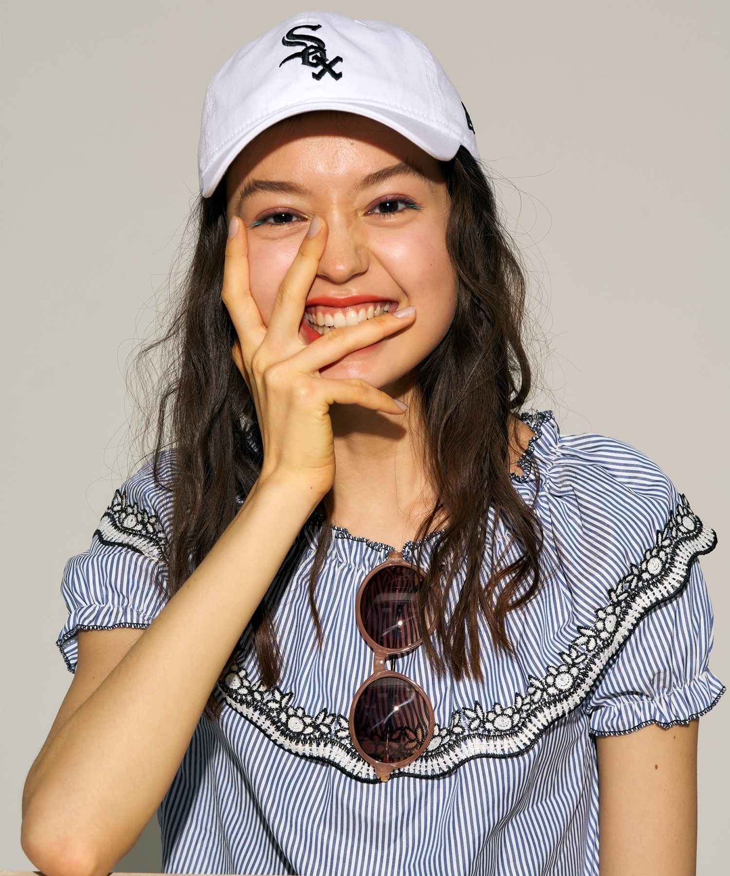 NEW ERA/ニューエラ 9TWENTY シカゴ・ホワイトソックス ホワイト×ブラック キャップ 帽子 14329653 ムラサキスポーツ限定(WHT-FREE)