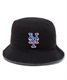 NEW ERA/ニューエラ バケット01 ニューヨーク・メッツ ブラック グレーアンダーバイザー 13059139 メンズ 帽子 ハット サファリ バケットハット JJ2 D28(BLKTM-SM)