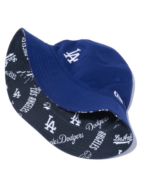 NEW ERA/ニューエラ バケット01 MLB Reversible Hat リバーシブルハット 13327994 帽子 バケットハット ロサンゼルス・ドジャース ダークロイヤル JJ3 H29(DROY-SM)