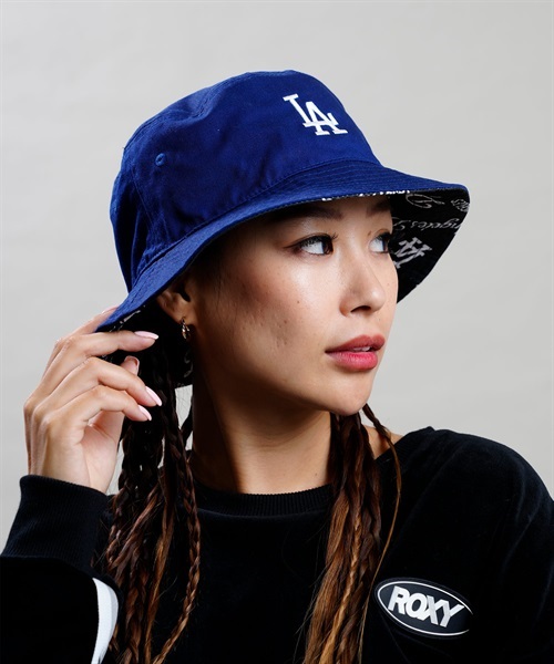 NEW ERA/ニューエラ バケット01 MLB Reversible Hat リバーシブルハット 13327994 帽子 バケットハット ロサンゼルス・ドジャース ダークロイヤル JJ3 H29(DROY-SM)