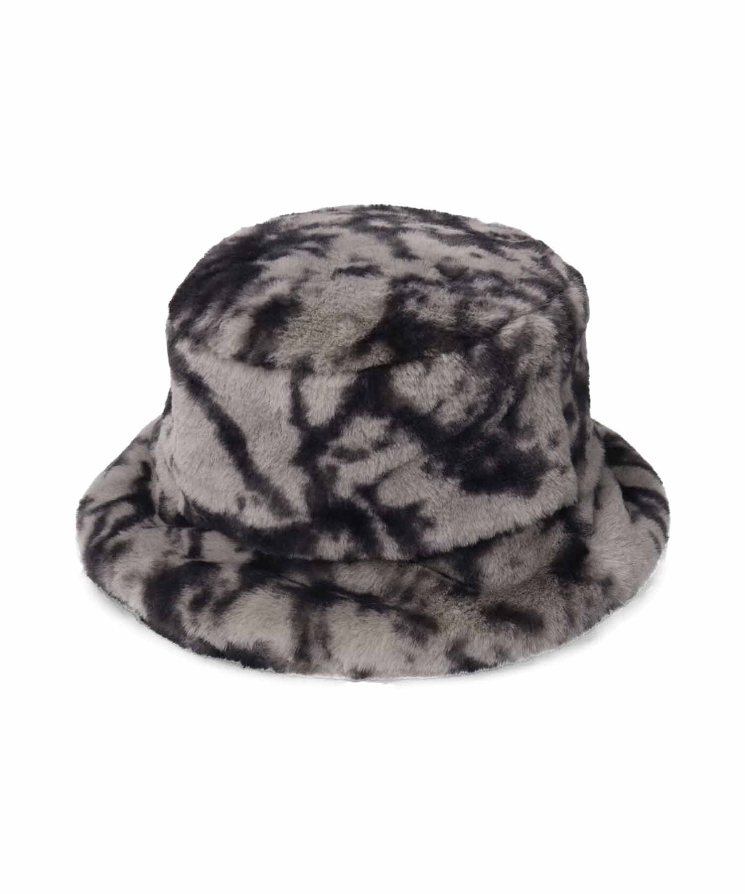 KANGOL/カンゴール ハット FAUX FUR BUCKET フェイクファーバケット バケットハット 234069611(BK/WT-M)