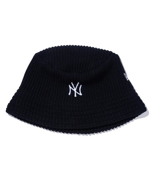 NEW ERA/ニューエラ ニットバケット Knit Bucket ニューヨーク・ヤンキース ブラック ハット バケハ 13750563(BLK-FREE)