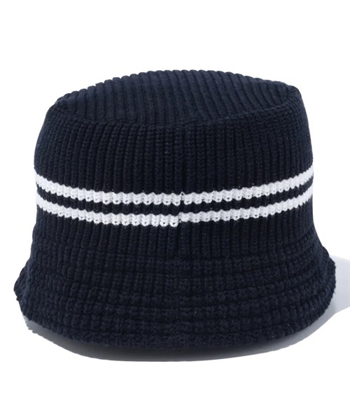 NEW ERA/ニューエラ ニットバケット Knit Bucket ライン ブラック ハット バケハ 13750565(BLK-FREE)