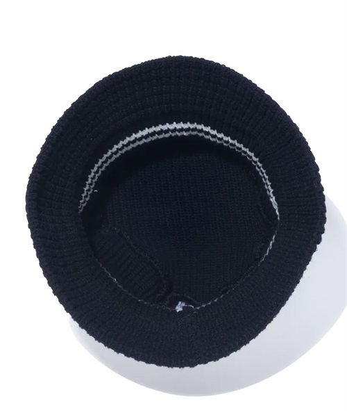 NEW ERA/ニューエラ ニットバケット Knit Bucket ライン ブラック ハット バケハ 13750565(BLK-FREE)