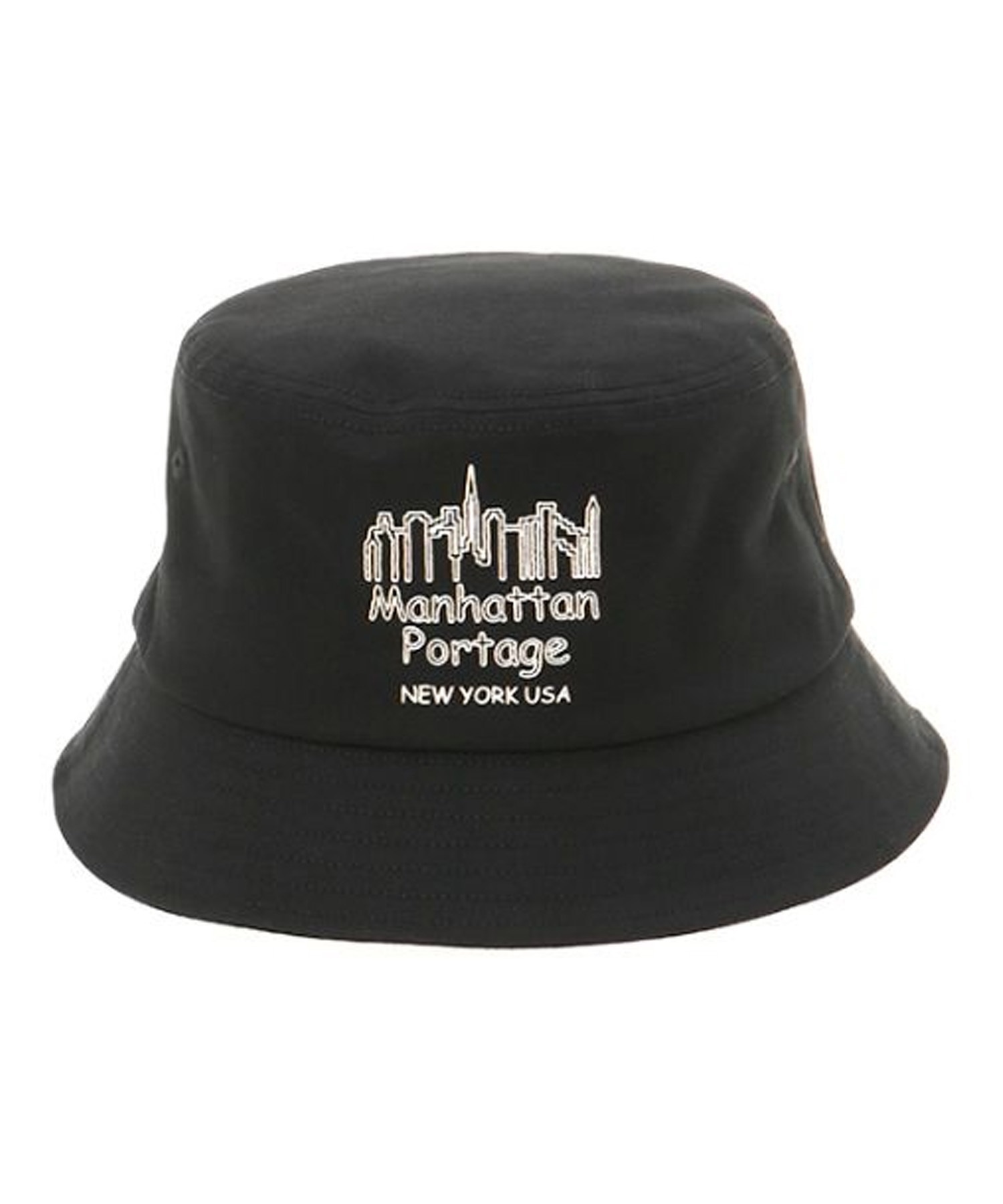 Manhattan Portage/マンハッタンポーテージ Print Bucket Hat バケットハット バケハ 帽子 フリーサイズ 2WAY MP212(BK/WT-FREE)