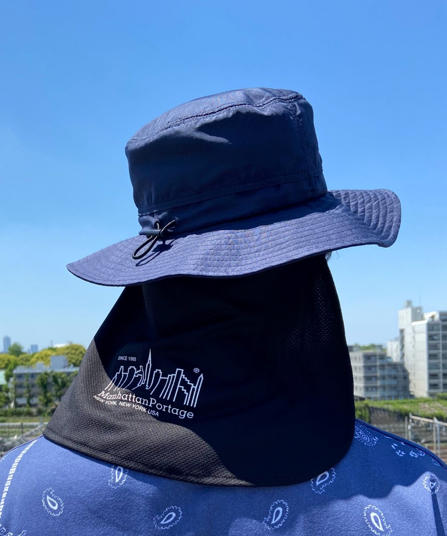 マリホジャ　アクティブサンカットハット　ブラック マリホジャ アクティブサンカットハット ブラック マリホジャ