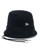 NEW ERA ニューエラ ハット 帽子 バケット01 セーラーブリム Sailor Brim Cord Strap Bucket ベーシック ブラック 14109569(BLK-SM)