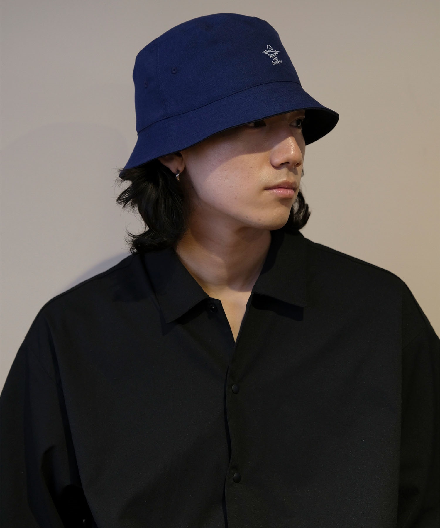 THRASHER スラッシャー ハット GONZ SAD GONZ ART リバーシブル BUCKET HAT 24TH-H05(NV/NV-FREE)