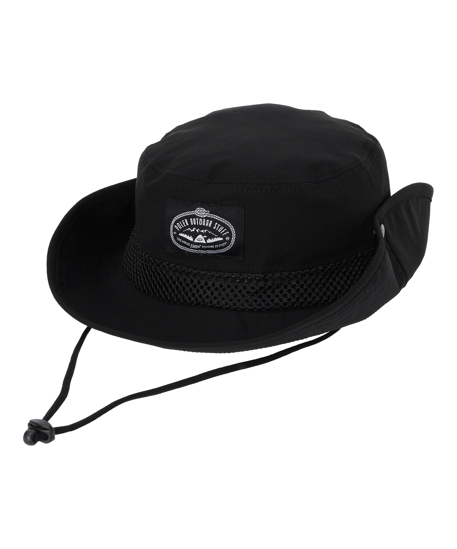 POLER ポーラー 2WAY SUNGUARDLONGBRIM 241MCV0330-BLK ハット 