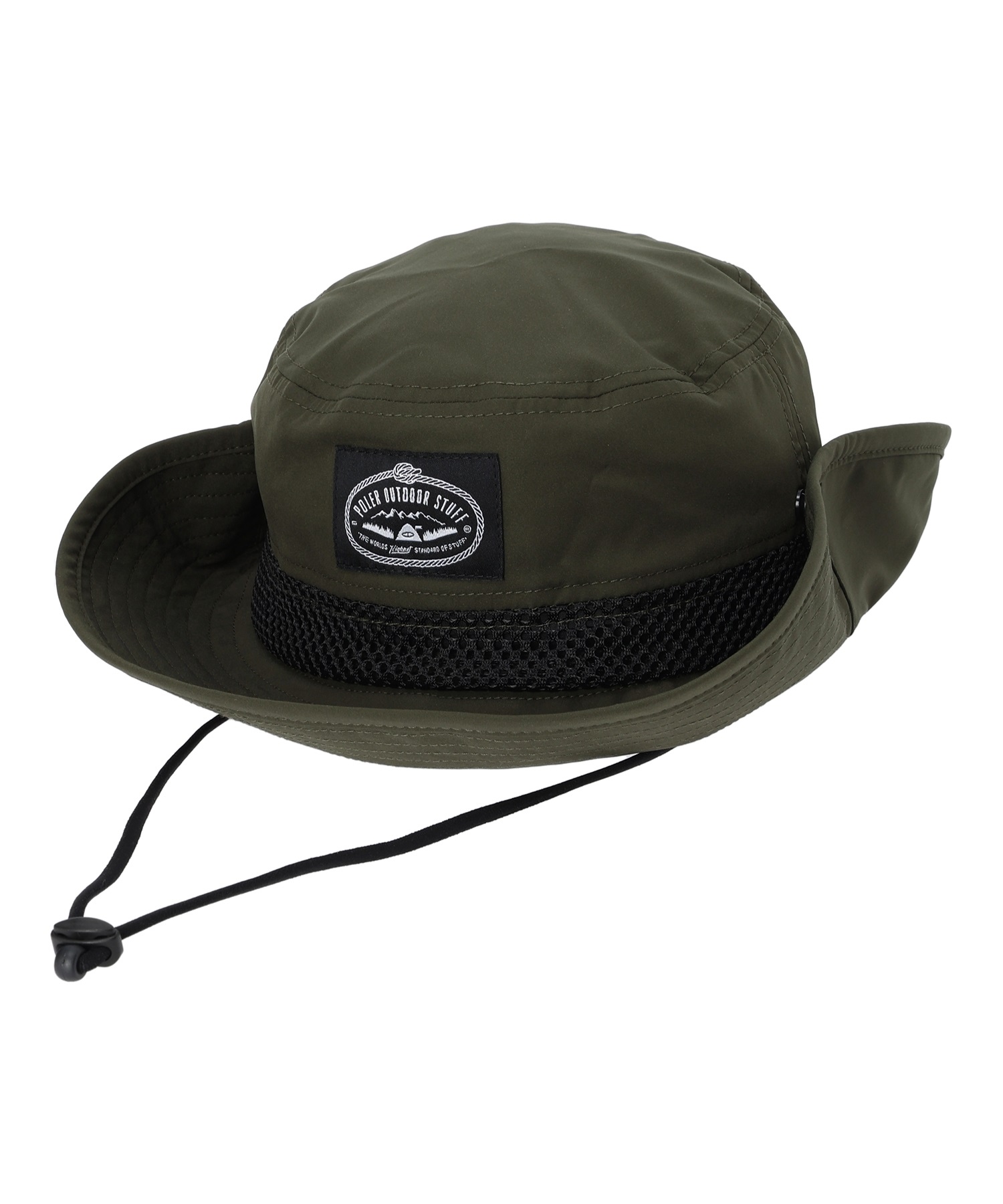 POLER ポーラー 2WAY SUNGUARDLONGBRIM 241MCV0332-OLV ハット アウトドア(OLIVE-F)