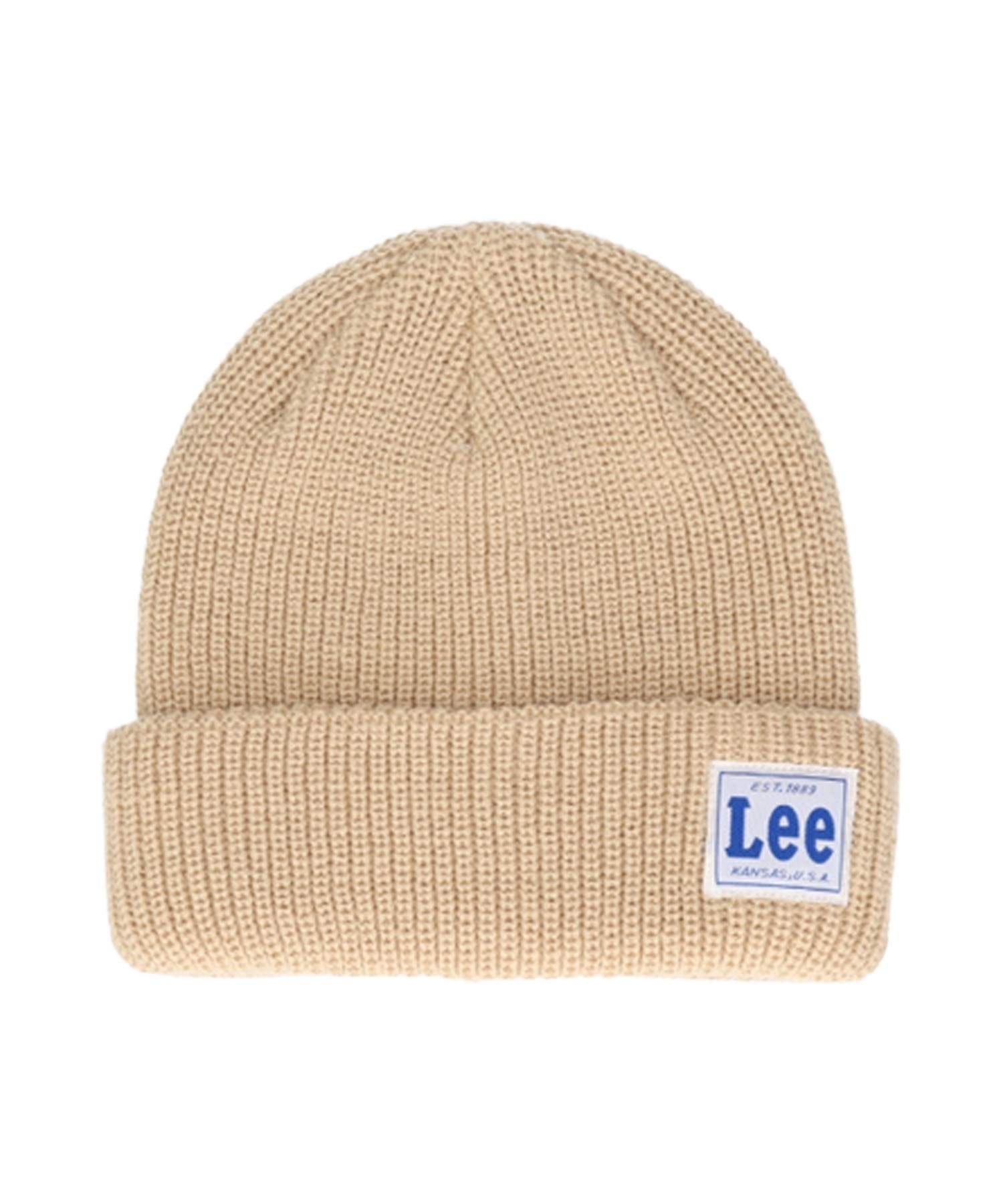 ニット帽 Lee（リー） ロゴパッチ ニットキャップ ニット帽 メンズ レディース