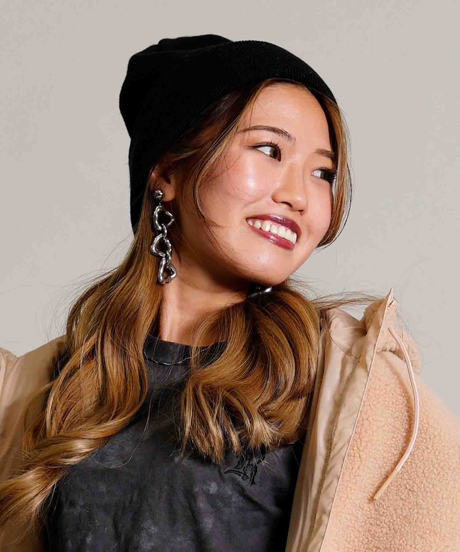 NEW ERA/ニューエラ ビーニー ベーシック カフニット カスタムフラッグカラー メタリックブラックパールフラッグ ニット帽 11781305(BK/MB-FREE)