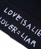NEW ERA/ニューエラ ビーニー JEAN MICHEL BASQUIAT ジャン=ミシェル・バスキア LOVE IS A LIE LOVER=LIAR ブラック 13772599(BLK-FREE)