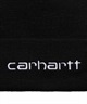 Carhartt/カーハート ビーニー ニット帽 ダブル SCRIPT BEANIE I030884(BK/WT-FREE)