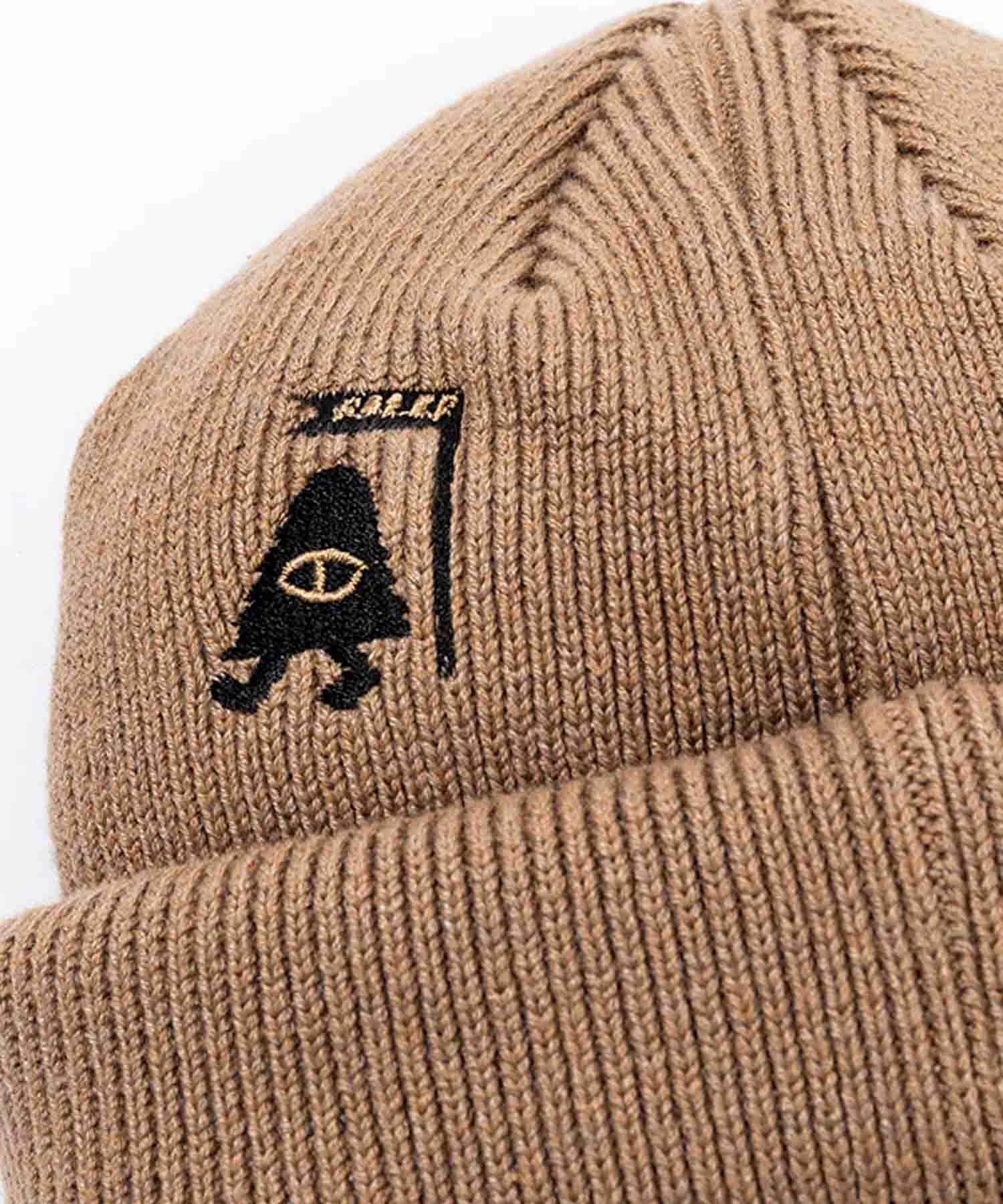 POLER/ポーラー ビーニー ニット帽 ダブル SUMMIT SHALLOW BEANIE 233MCV0098-BEG(BEIGE-FREE)