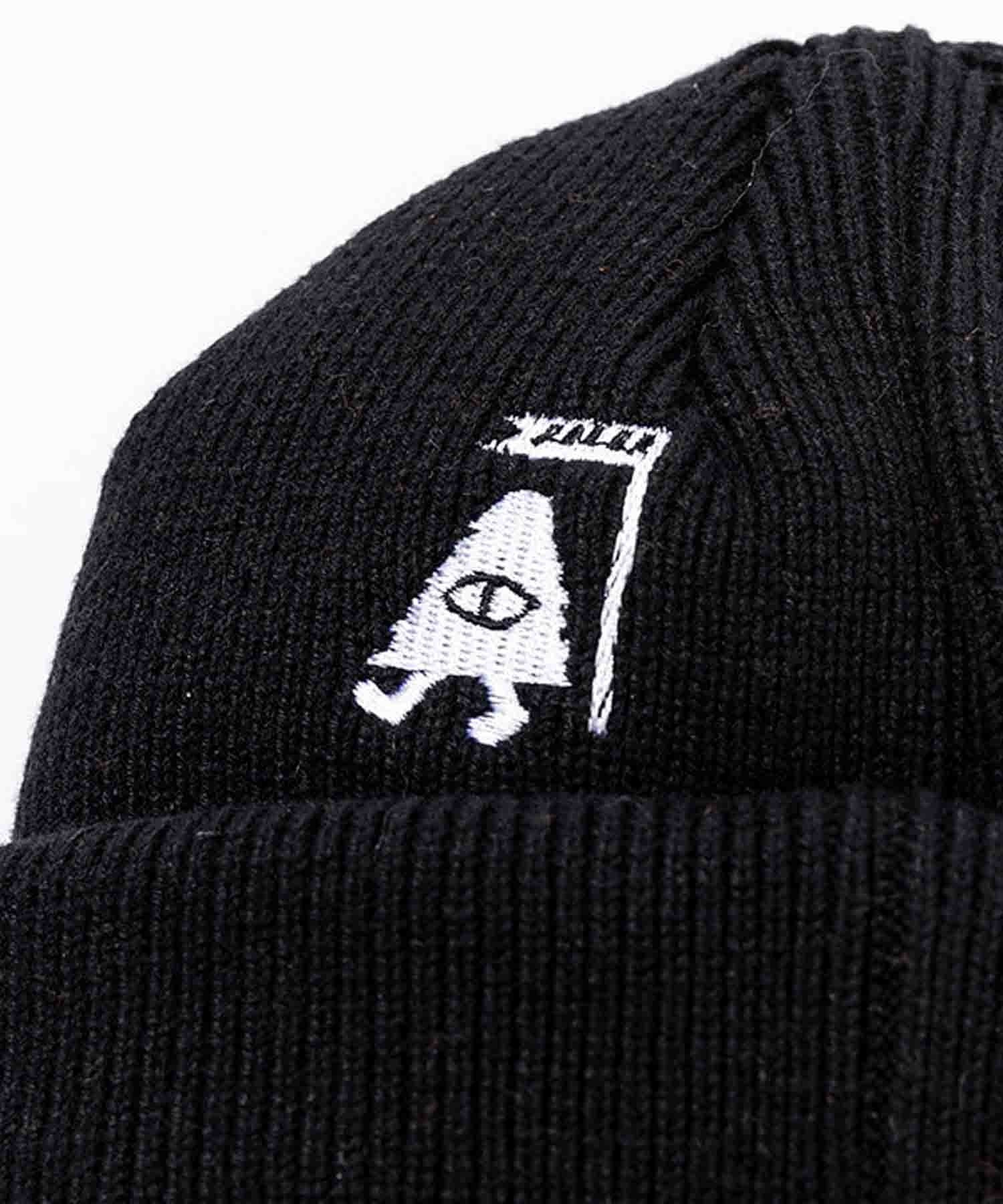 POLER/ポーラー ビーニー ニット帽 ダブル SUMMIT SHALLOW BEANIE 233MCV0098-BLK(BLACK-FREE)