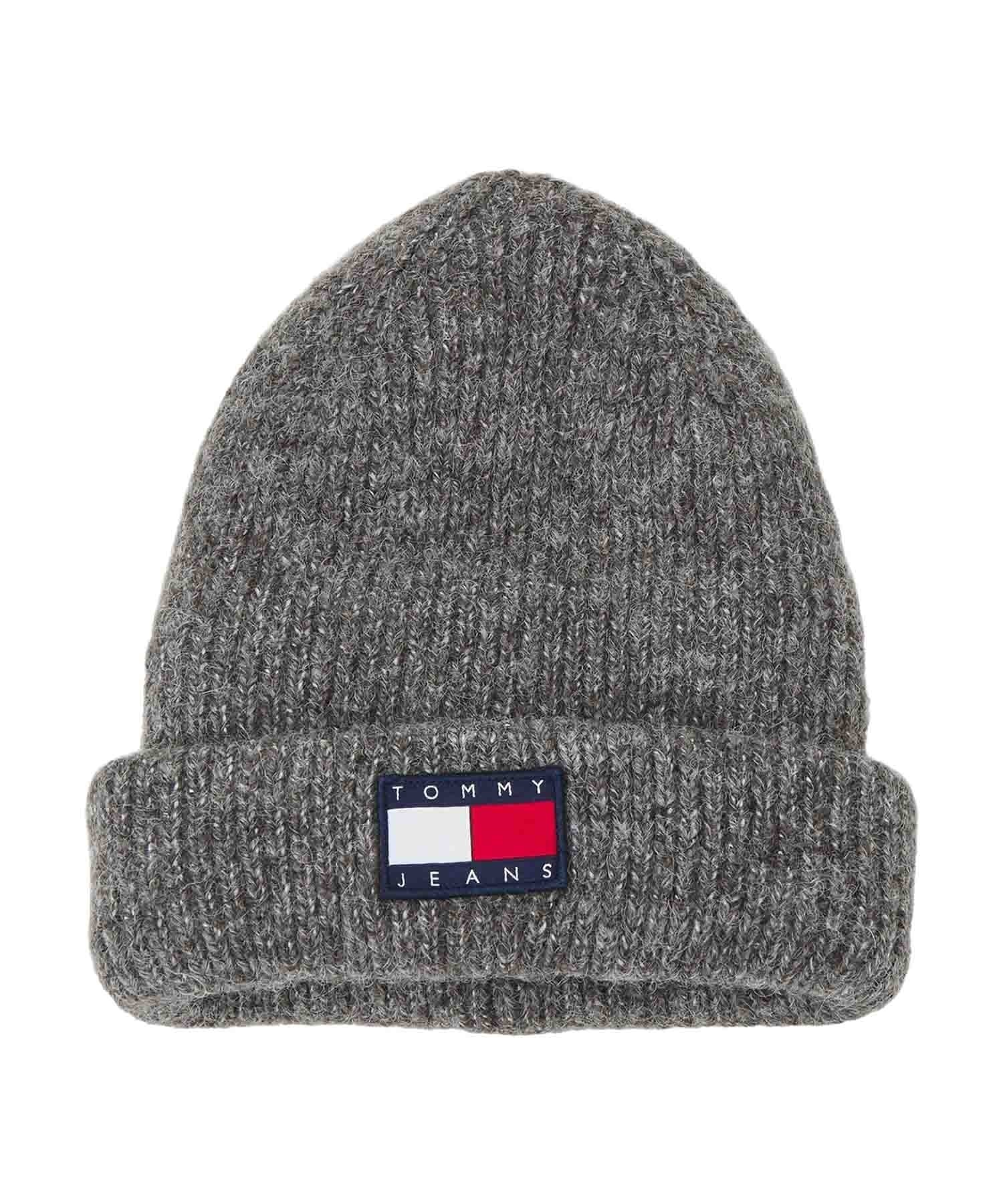 TOMMY JEANS/トミージーンズ ビーニー ニット帽 ダブル SOFT READY BEANIE AW15464(WT/NV-FREE)