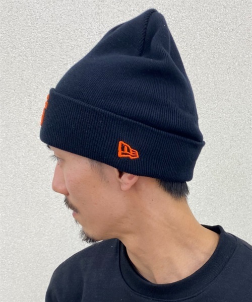 NEW ERA/ニューエラ ビーニー ダブルＣ.BASIC CUFF サンフランシスコ・ジャイアンツ ニット帽 13542583(BLK-F)