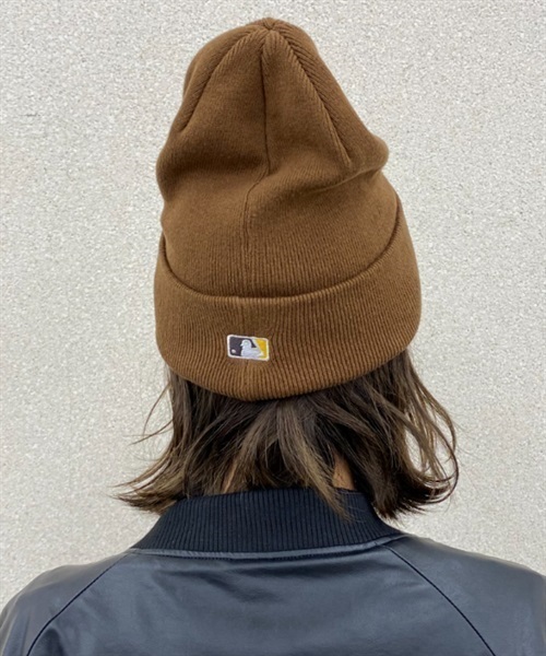 NEW ERA/ニューエラ ビーニー ダブルC.BASIC CUFF パドレスニット帽 13542584(BRN-F)