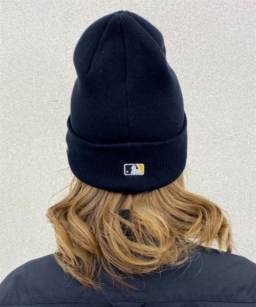 NEW ERA/ニューエラ ビーニー ダブルC.BASIC CUFF ピッツバーグ・パイレーツ ニット帽 13542585(BLK-F)