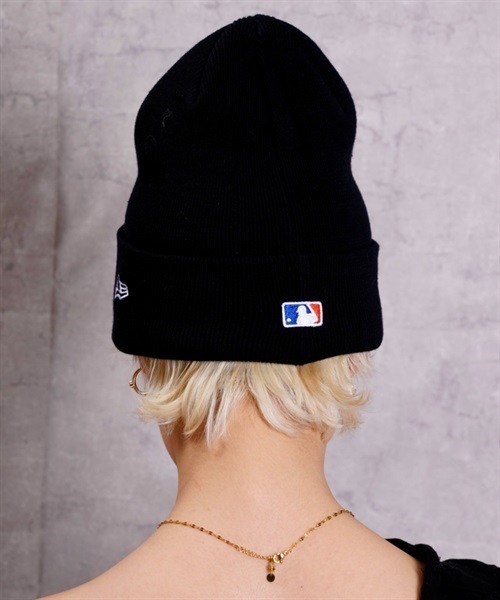 NEW ERA/ニューエラ ビーニー ダブルC.BASIC CUFF ニューヨークメッツ ニット帽 13542589(BLK-F)