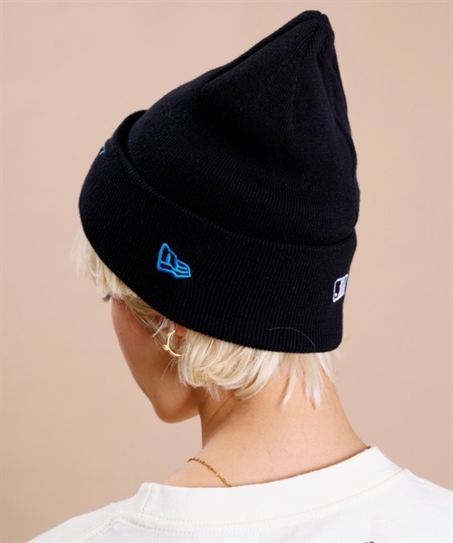 NEW ERA/ニューエラ ビーニー ダブルC.BASIC CUFF マイアミ・マリーンズ ニット帽 13542590(BLK-F)