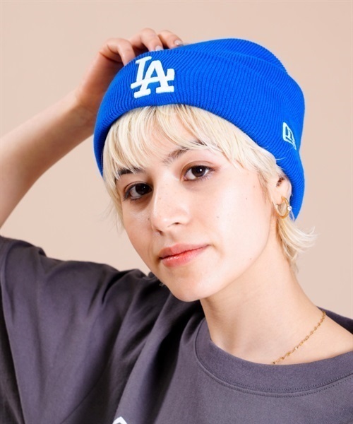 NEW ERA/ニューエラ ビーニー ダブルC.BASIC CUFF ロサンゼルス・ドジャース ニット帽 13542591(ROY-F)