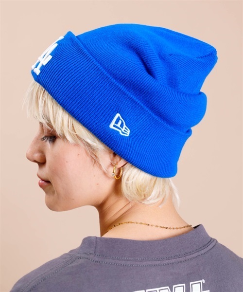 NEW ERA/ニューエラ ビーニー ダブルC.BASIC CUFF ロサンゼルス・ドジャース ニット帽 13542591(ROY-F)