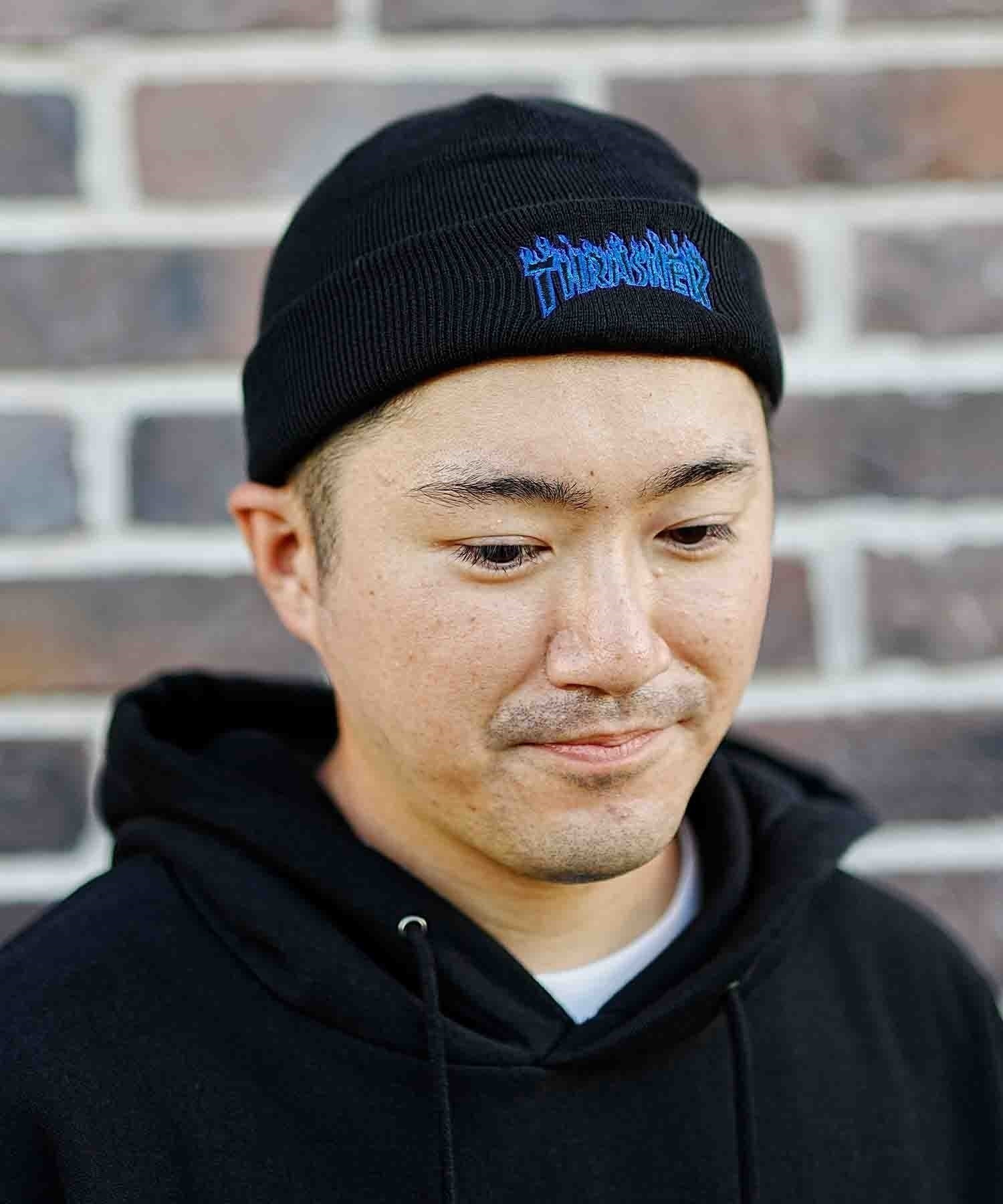THRASHER/スラッシャー ビーニー ニット帽 ダブル2WAY コットン
