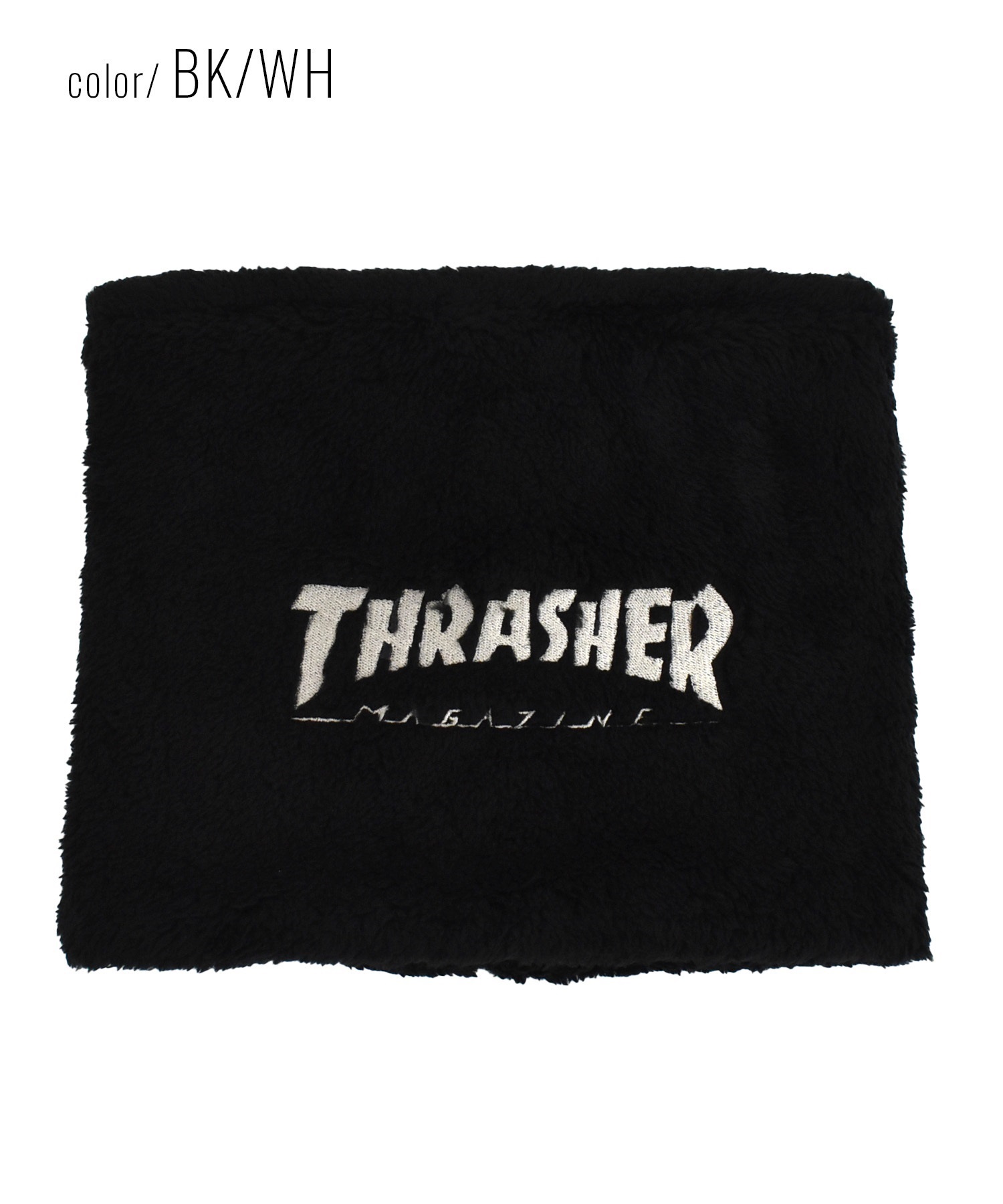 THRASHER/スラッシャー ネックウォーマー マフラー 防寒 リバーシブル 2WAY 22TH-K50(BK/BK-FREE)