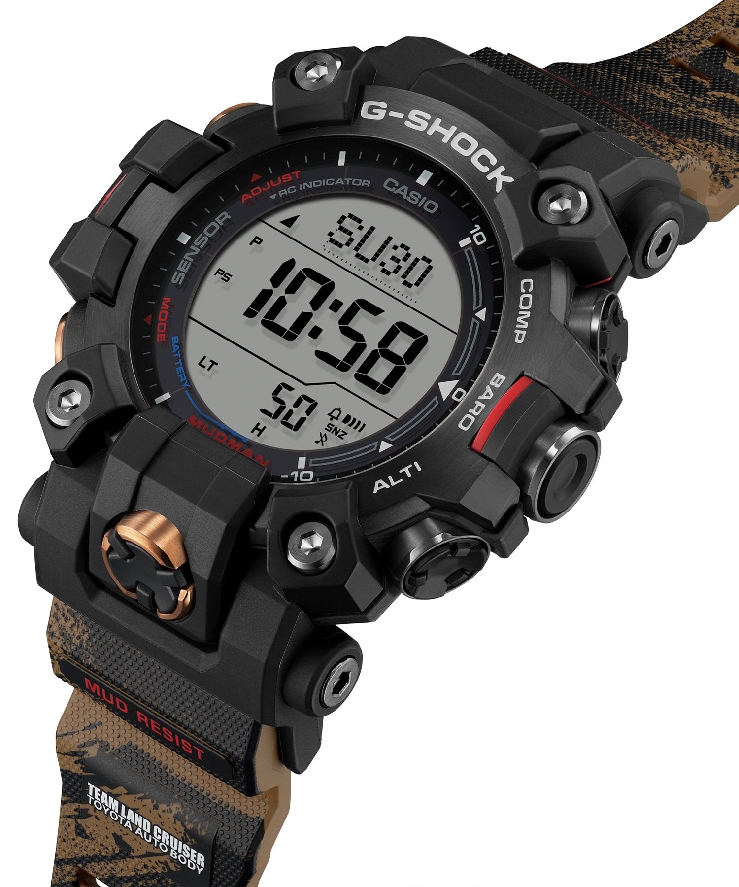 G-SHOCK ジーショック "TEAM LAND CRUISER TOYOTA AUTO BODY コラボレーションモデル" GW-9500TLC-1JR 時計 腕時計(BLACK-ONESIZE)