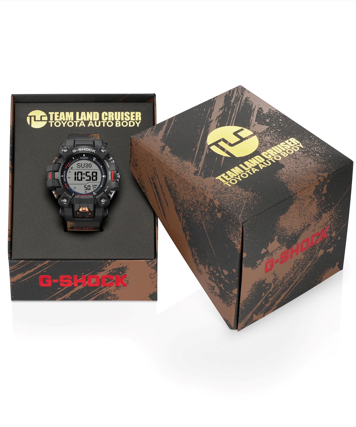 G-SHOCK ジーショック "TEAM LAND CRUISER TOYOTA AUTO BODY コラボレーションモデル" GW-9500TLC-1JR 時計 腕時計(BLACK-ONESIZE)