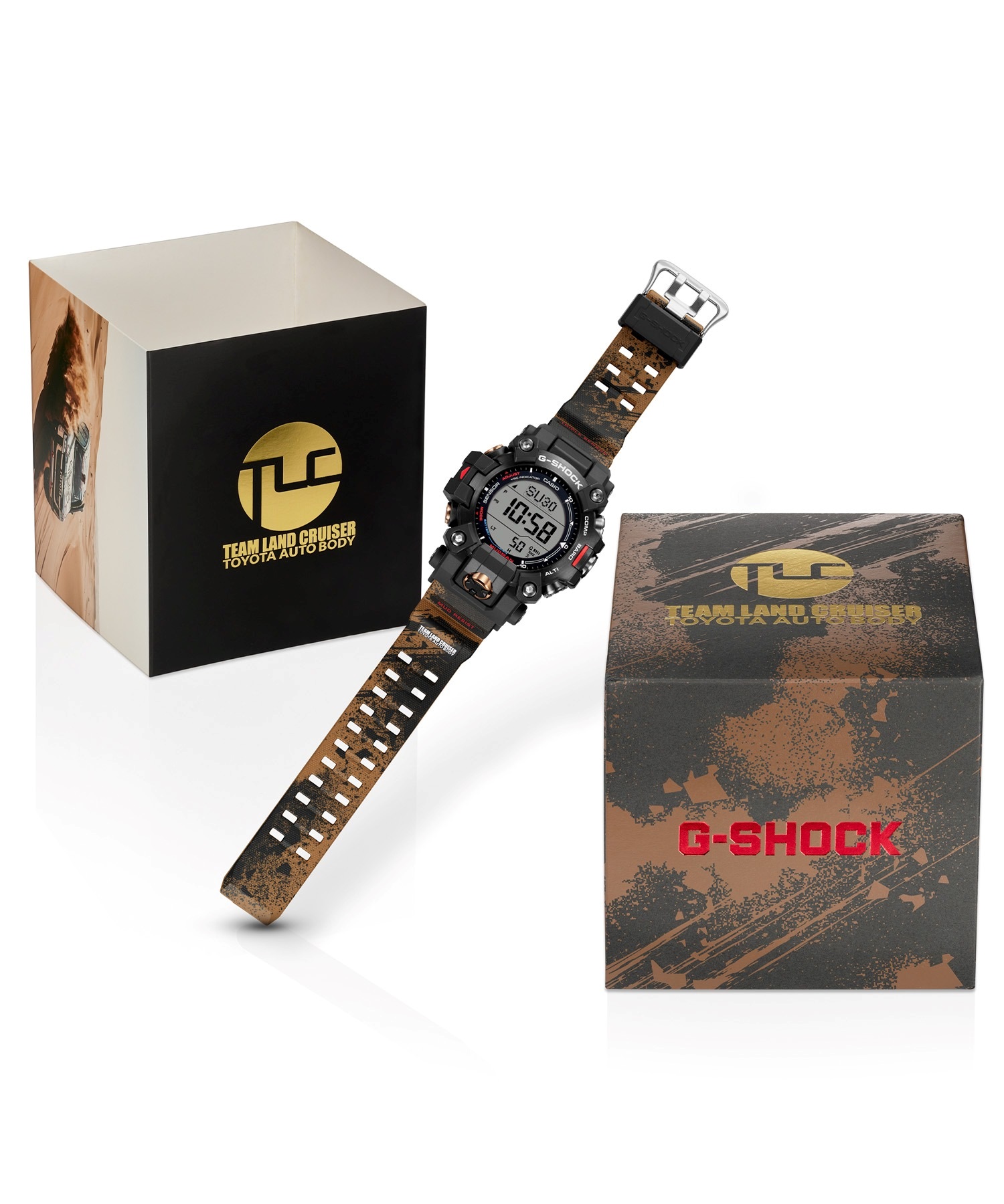 G-SHOCK ジーショック "TEAM LAND CRUISER TOYOTA AUTO BODY コラボレーションモデル" GW-9500TLC-1JR 時計 腕時計(BLACK-ONESIZE)