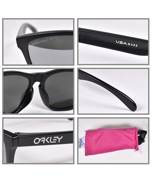 OAKLEY/オークリー サングラス 紫外線予防 偏光 FROGSKIN Asia Fit OO9245-8754(MATTEBLACK-F)