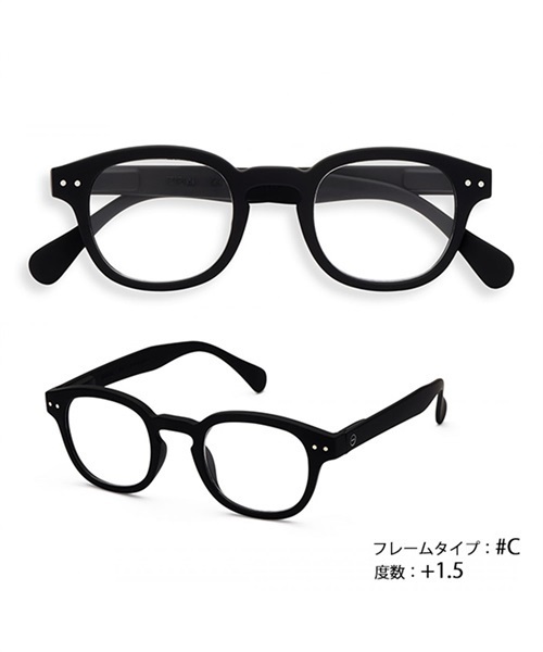 IZIPIZI/イジピジ リーディンググラス 老眼鏡 #C BK +1.5 LMS172(BLACK-F)