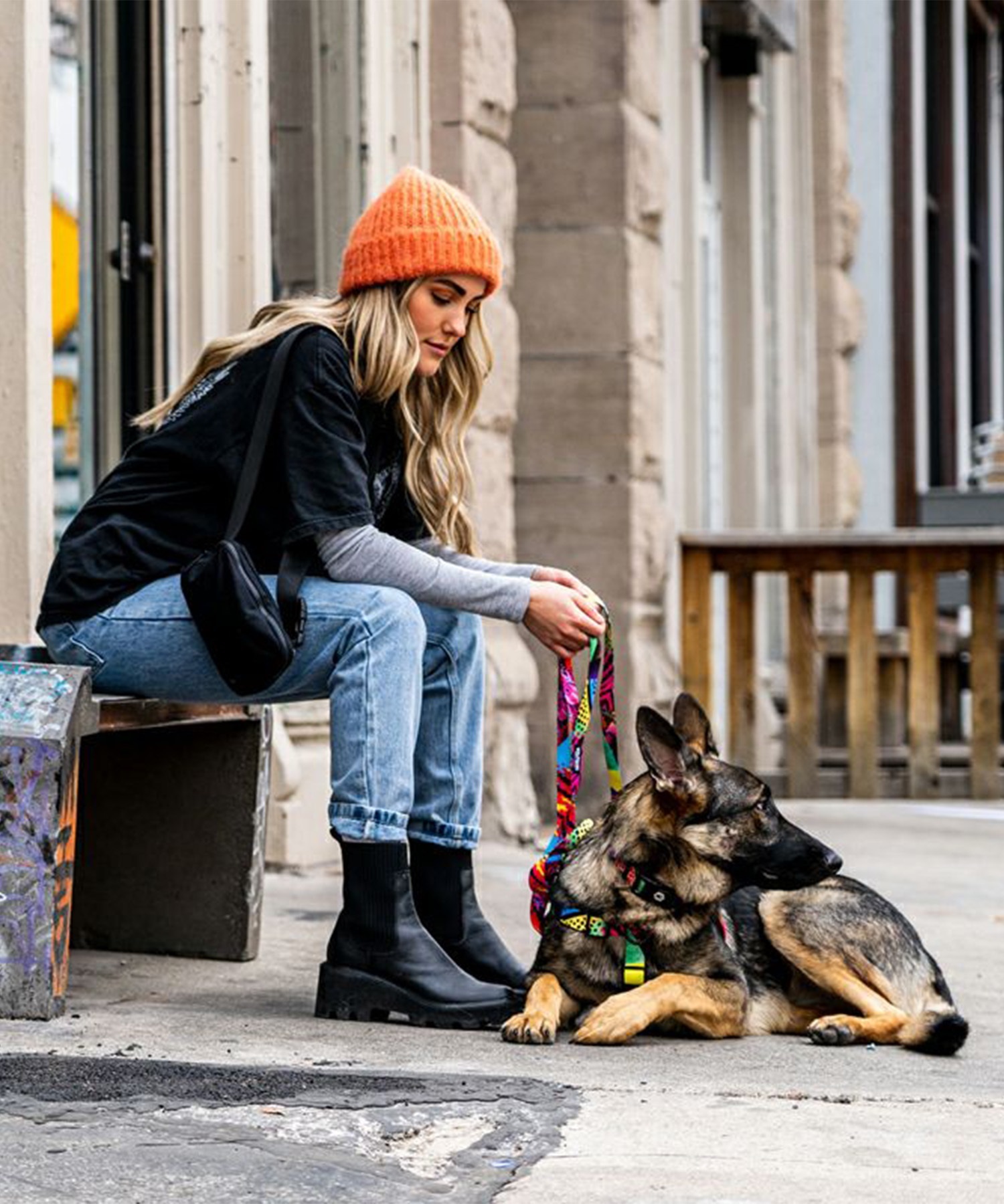 WOLFGANG ウルフギャング 犬用 首輪 RetroFit COLLAR Mサイズ 小型犬用 中型犬用 レトロフィット カラー マルチカラー WC-002-78(MULTI-M)