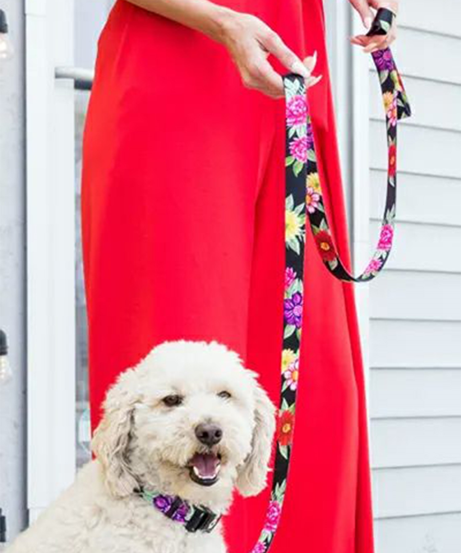 WOLFGANG ウルフギャング 犬用 リード DarkFloral LEASH Mサイズ 中型