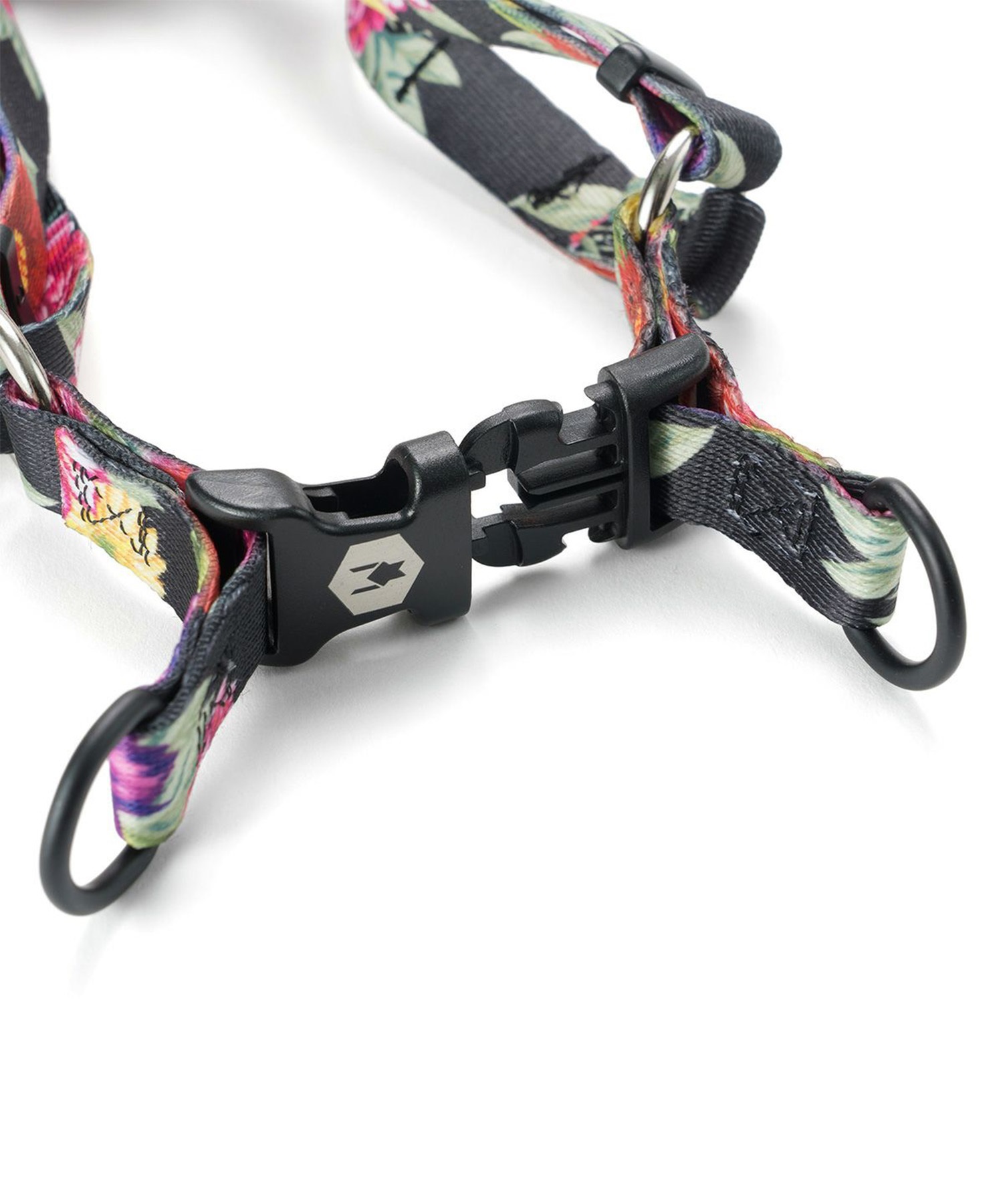 WOLFGANG ウルフギャング 犬用 ハーネス DarkFloral HARNESS Mサイズ 小型犬用 中型犬用 胴輪 ダークフローラル 花柄 ブラック WH-002-00(BK-M)