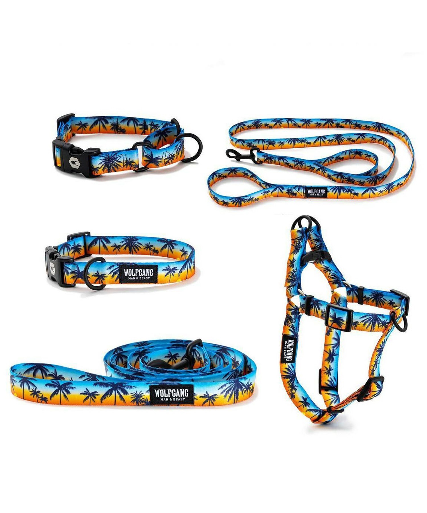 新品未使用‼️ WOLFGANG 3点セットSサイズ WOLFGANG ウルフギャング 犬用 首輪 SunsetPalms Collar Sサイズ 超