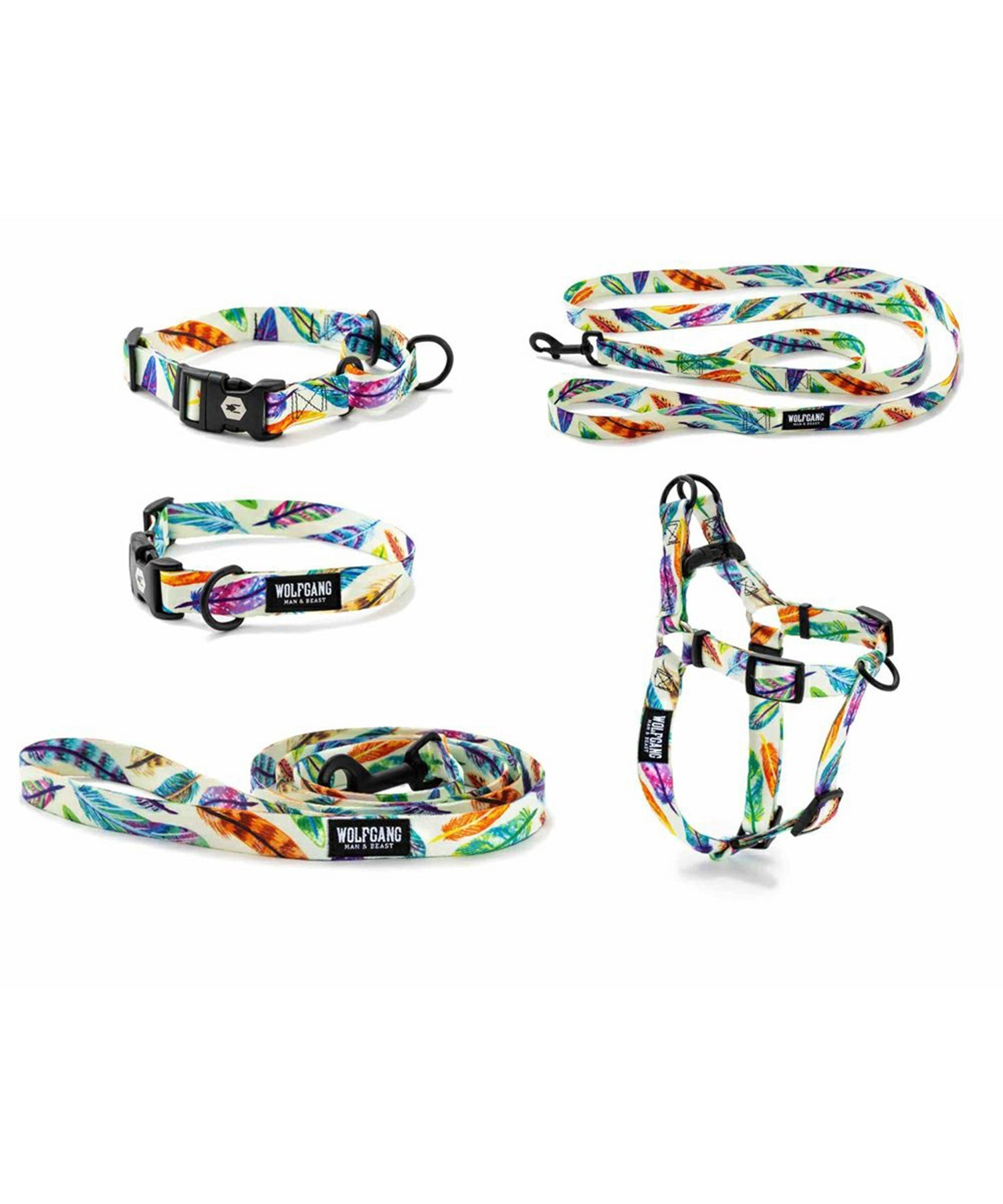 WOLFGANG/ウルフギャング 犬用 首輪 FeatheredFriend Collar Lサイズ WC-003-85(WT-L)