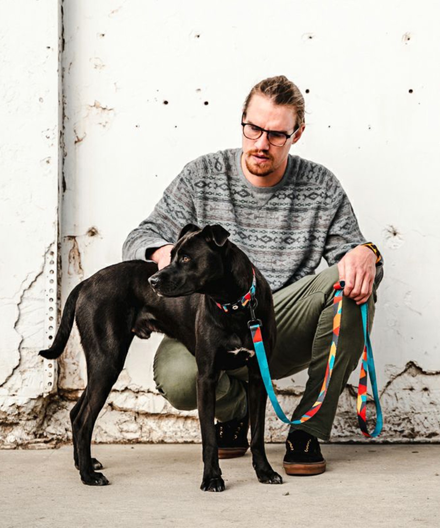 WOLFGANG ウルフギャング 犬用 リード ShatterShapes Leash Sサイズ 小型犬用 シャッターシェイプス リーシュ マルチカラー WL-001-105(MULTI-S)