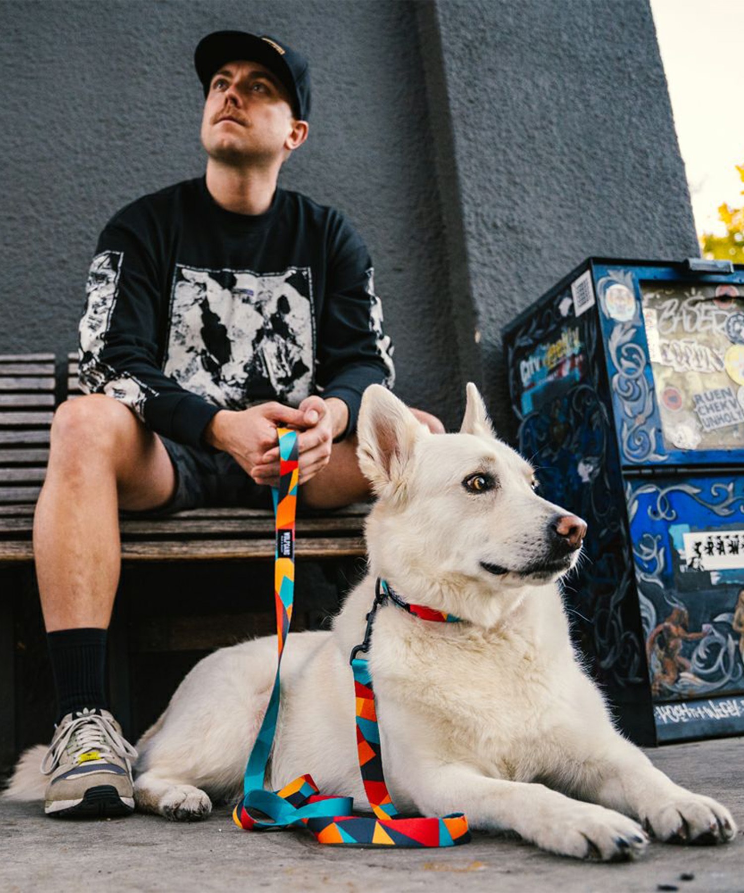 WOLFGANG ウルフギャング 犬用 リード ShatterShapes Leash Sサイズ 小型犬用 シャッターシェイプス リーシュ マルチカラー WL-001-105(MULTI-S)